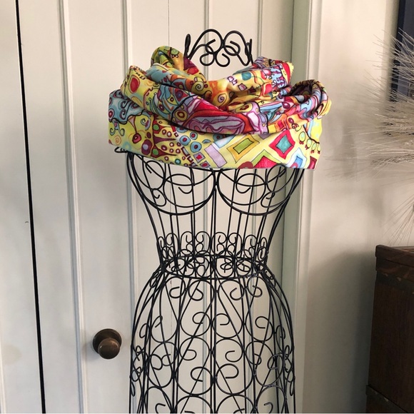 NWOT Designer Multicoloured Infinity Scarf and Headband by Manitoba Artist - Picture 3 of 12